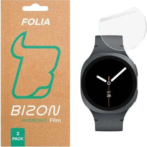 Folia hydrożelowa na ekran Bizon Glass Watch Hydrogel do Samsung Galaxy Watch 8 44 mm [2 PACK]