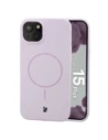 Silikonowe etui z pierścieniem magnetycznym Bizon Soft Case Magnetic do Apple iPhone 15 Plus jasnofioletowe