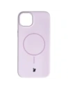 Silikonowe etui z pierścieniem magnetycznym Bizon Soft Case Magnetic do Apple iPhone 15 Plus jasnofioletowe