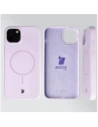 Silikonowe etui z pierścieniem magnetycznym Bizon Soft Case Magnetic do Apple iPhone 15 Plus jasnofioletowe