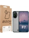Etui Bizon Case Angelo do Xiaomi POCO F7 półprzezroczyste z szarą ramką