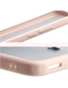 Etui Bizon Case Angelo do Xiaomi POCO F7 półprzezroczyste z różową ramką