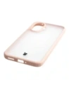 Etui Bizon Case Angelo do Xiaomi POCO F7 półprzezroczyste z różową ramką
