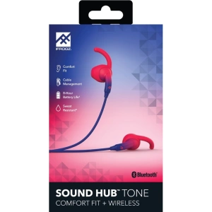 Bezprzewodowe słuchawki douszne iFrogz Earbuds Hub Tone (granatowo-czerwone)