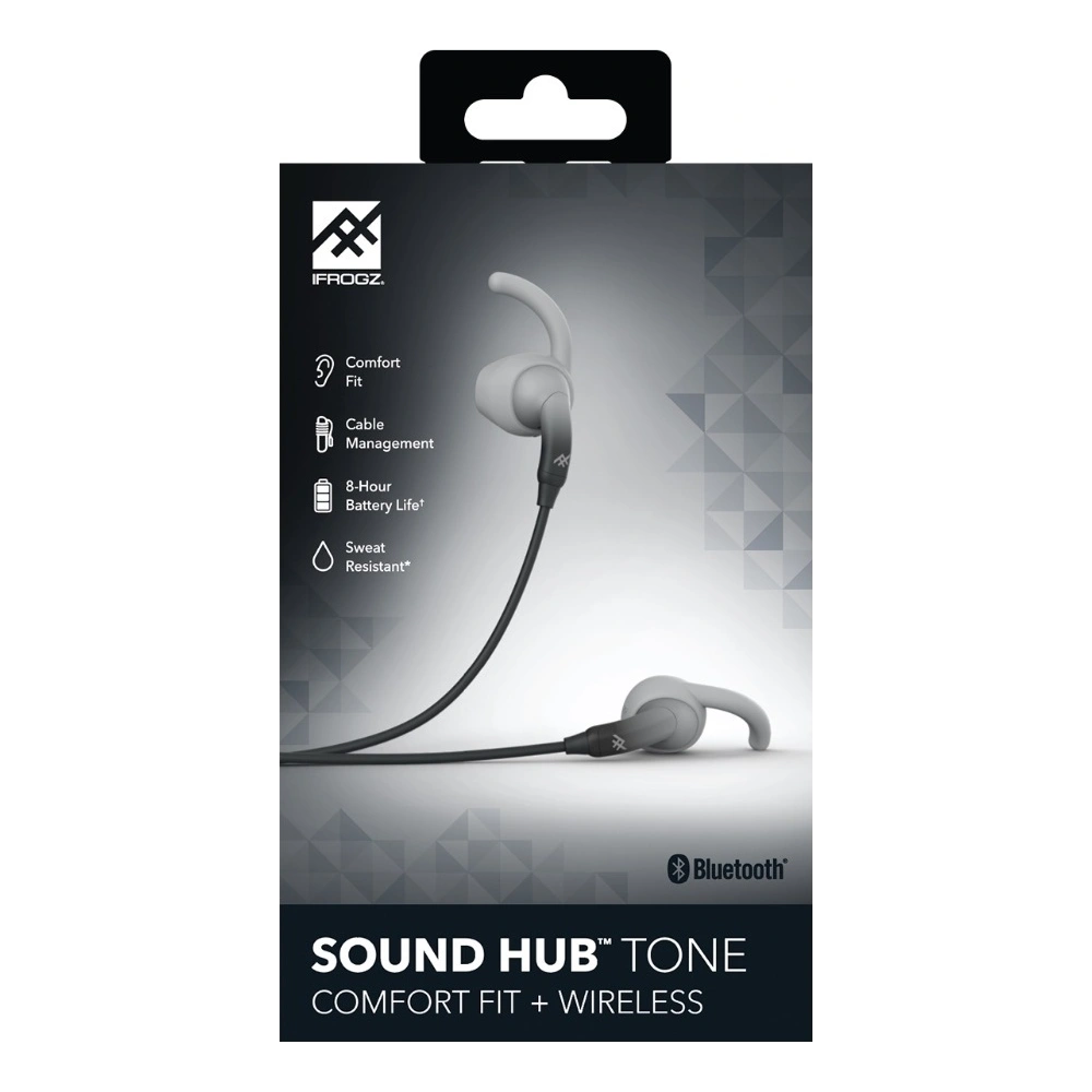 Hurtownia GSM - Bezprzewodowe słuchawki douszne iFrogz Earbuds Hub Tone (czarno-szare) - IFG015BLKGRY - {ean13} - Hurt