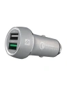 Ładowarka samochodowa iFrogz Unique Sync 2x USB 2.4A & 3.0A (srebrna)