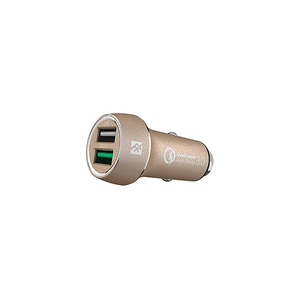 Hurtownia GSM - Ładowarka samochodowa iFrogz Unique Sync 2x USB 2.4A & 3.0A (złota) - IFG026GLD - {ean13} - Hurt