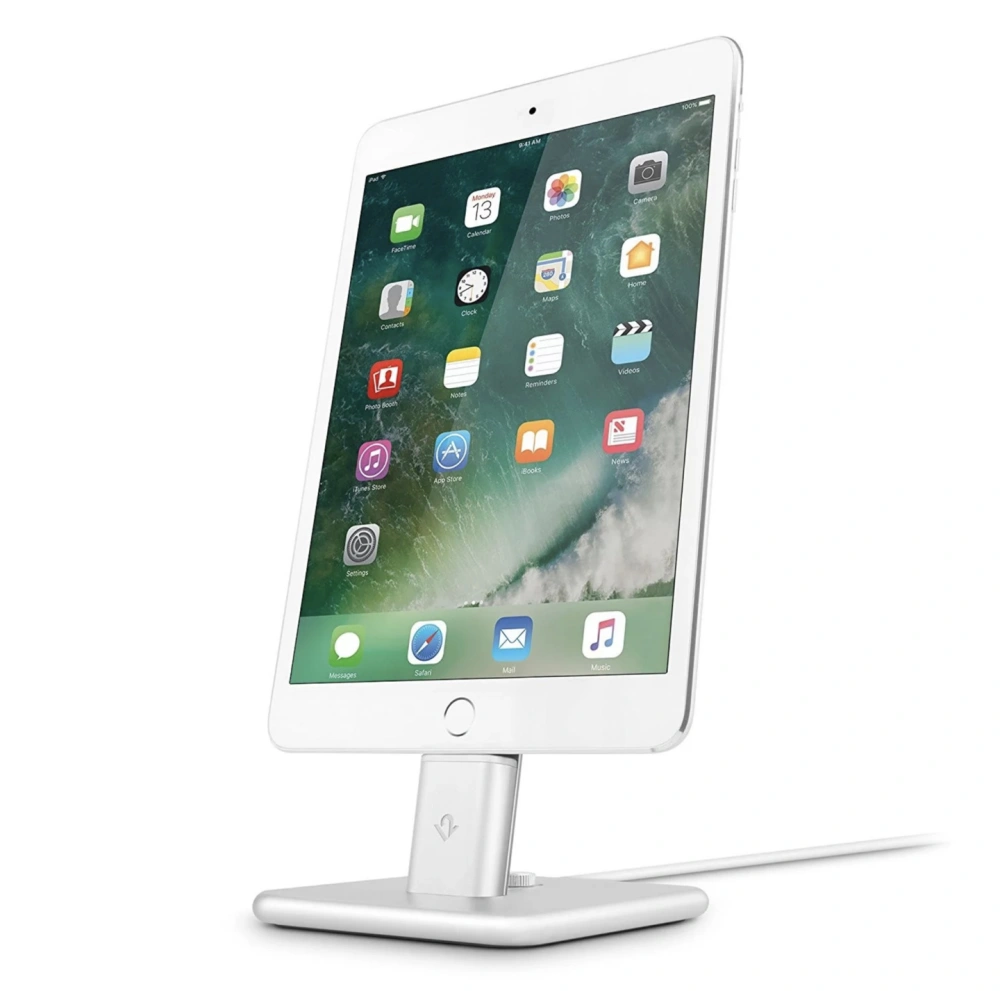 Hurtownia GSM - Podstawka Twelve South HiRise Deluxe 2 z zestawem kabli do iPhone, iPad i smartfonów (srebrna) 12-1626 - TSH021SLV - {ean13} - Hurt