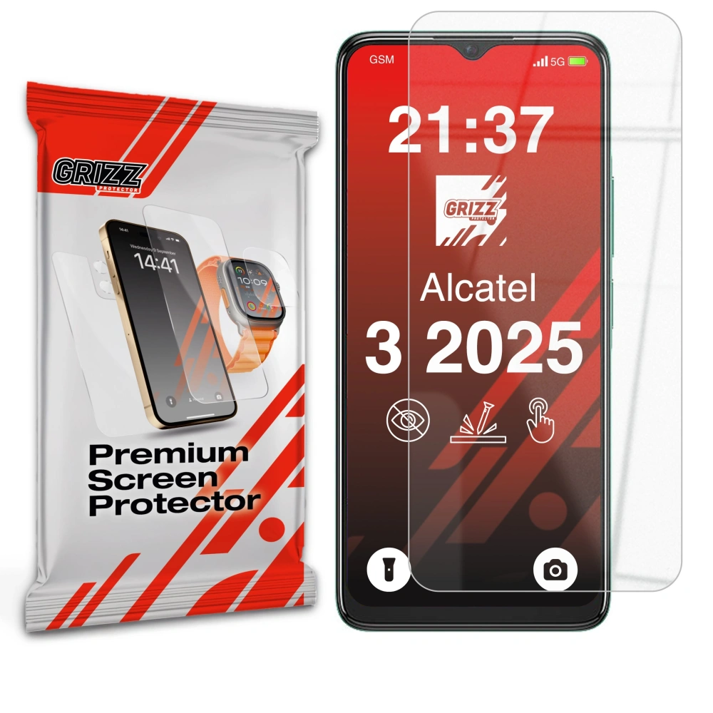 Szkło hybrydowe GrizzGlass HybridGlass do Alcatel 3 (2025)