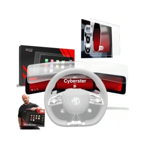 Matte GrizzGlass CarDisplay Protection MG Cyberster (2025) [2in1] 