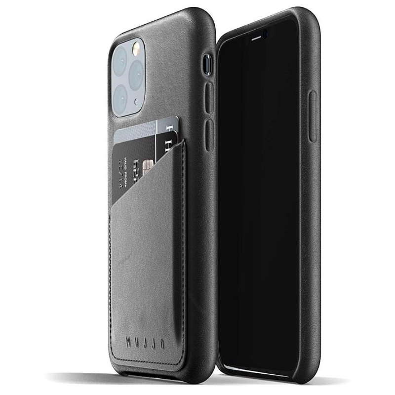 Mujjo Distributor - 8718546172090 - MUJ002BLK - Mujjo Full Leather Wallet Case Apple iPhone 11 Pro (black) - B2B homescreen