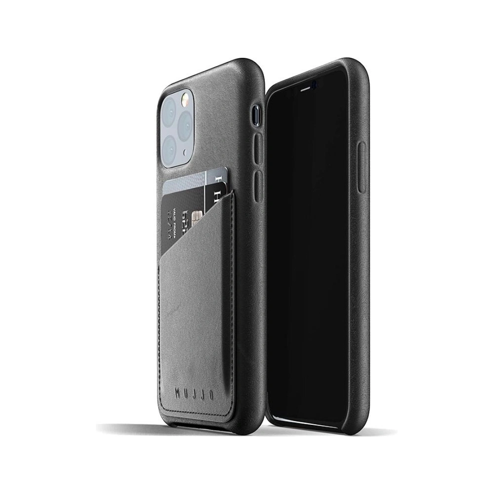 Hurtownia GSM - Etui Mujjo Full Leather Wallet Case Apple iPhone 11 Pro (czarne) - MUJ002BLK - {ean13} - Hurt
