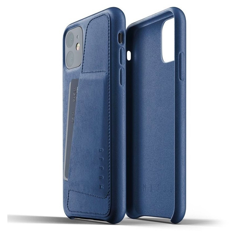 Hurtownia Mujjo - 8718546172267 - MUJ006BLU - Etui Mujjo Full Leather Wallet Case Apple iPhone 11 (niebieskie) - B2B homescreen
