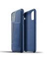 Mujjo Apple Case Vollleder-Case iPhone 11 (blau)
