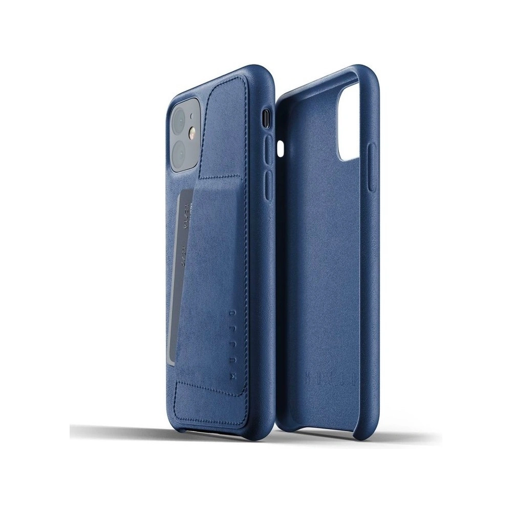 Hurtownia GSM - Etui Mujjo Full Leather Wallet Case Apple iPhone 11 (niebieskie) - MUJ006BLU - {ean13} - Hurt