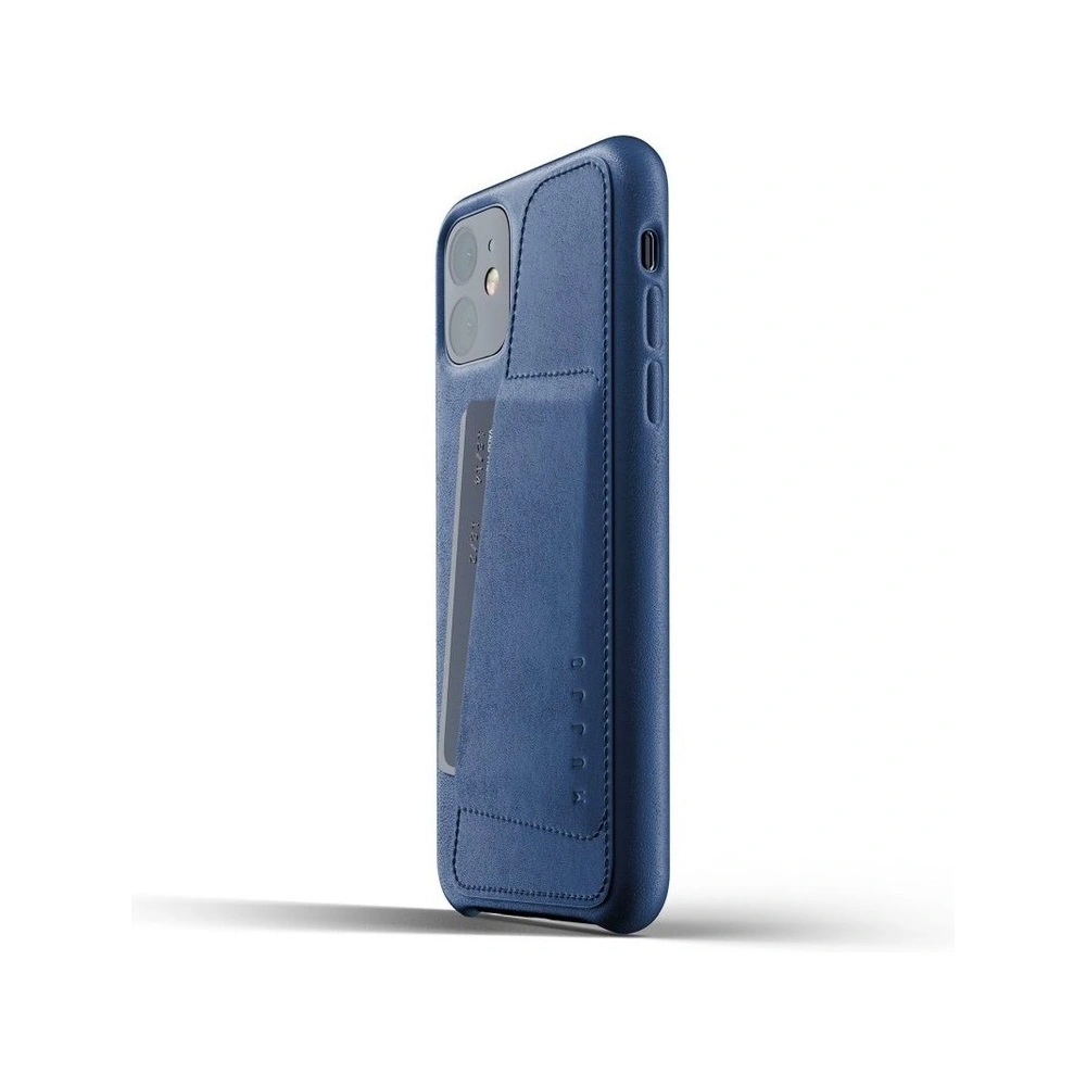 Hurtownia GSM - Etui Mujjo Full Leather Wallet Case Apple iPhone 11 (niebieskie) - MUJ006BLU - {ean13} - Hurt