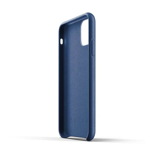 Etui Mujjo Full Leather Wallet Case Apple iPhone 11 (niebieskie)