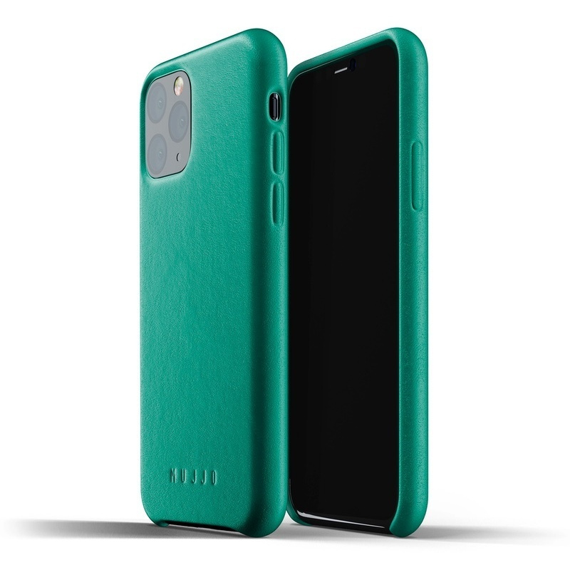 Mujjo Distributor - 8718546172113 - MUJ009GRN - Mujjo Full Leather Wallet Case Apple iPhone 11 Pro (green) - B2B homescreen