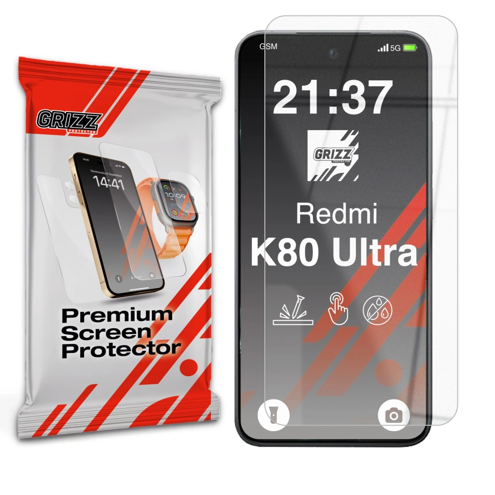 Szkło hybrydowe GrizzGlass HybridGlass do Xiaomi Redmi K80 Ultra