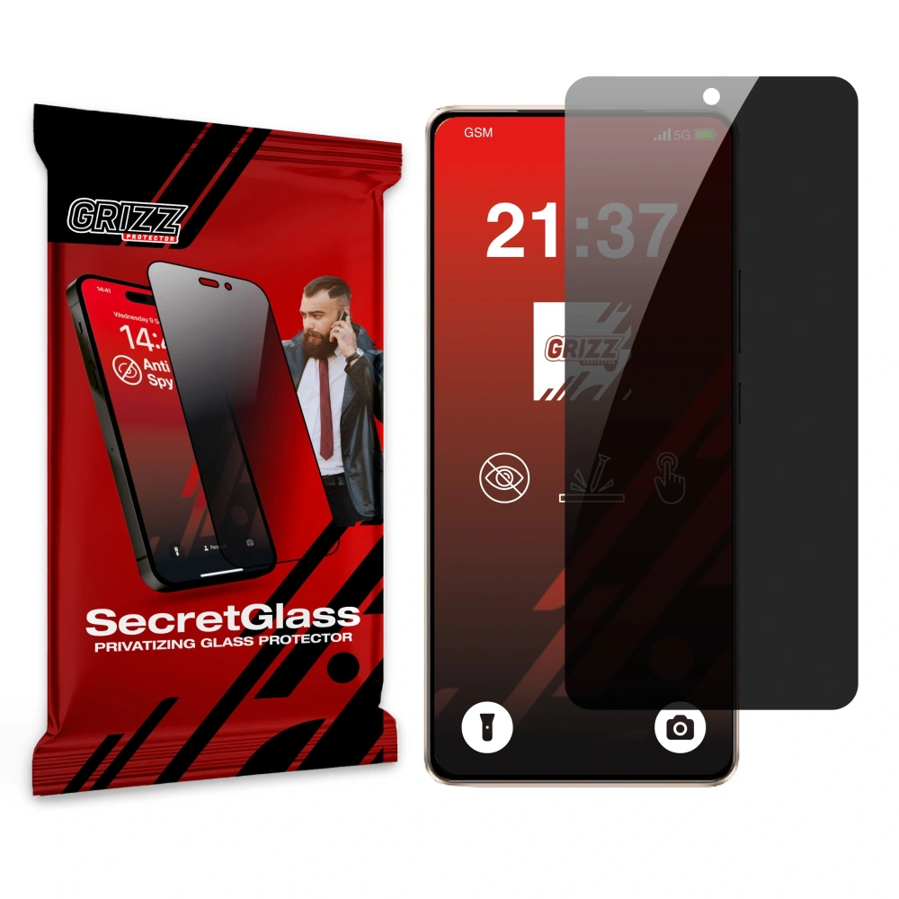 Matowe szkło prywatyzujące GrizzGlass SecretGlass do Vivo Y300 GT