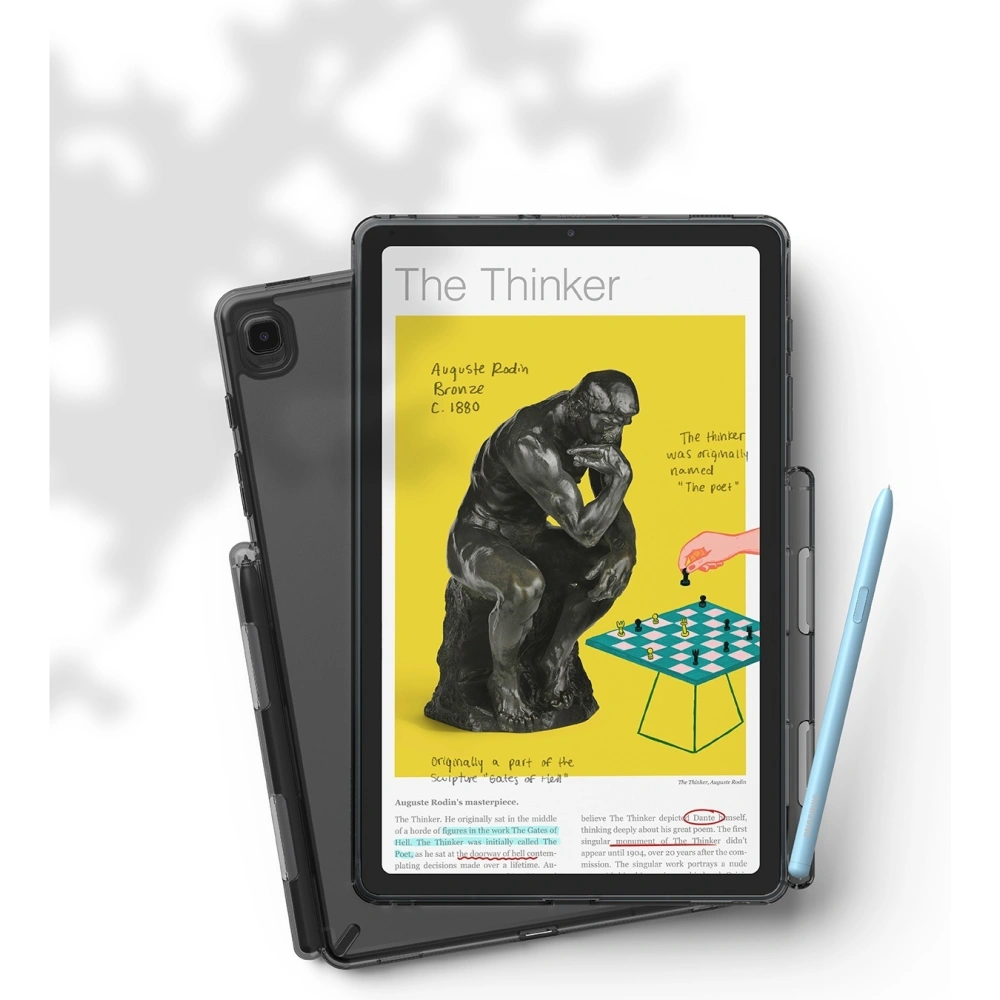 Hurtownia GSM - Etui Ringke Fusion Samsung Galaxy Tab S6 Lite 10.4 2022/2020 Kouřově černá - RGK1204SM - {ean13} - Hurt