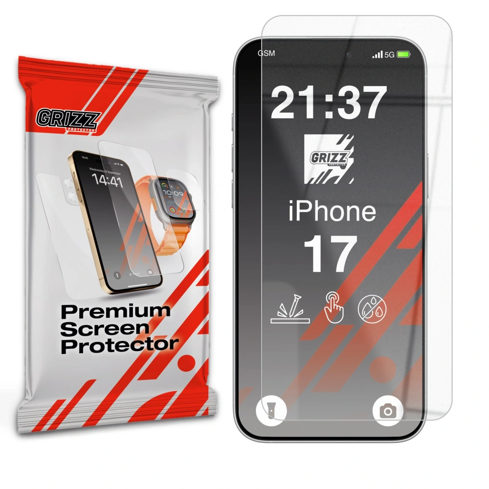 Szkło hybrydowe GrizzGlass HybridGlass do Apple iPhone 17