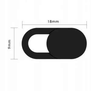 Zaślepka na kamerę Tech-Protect Cam Fit+ Laptop Webcam Cover Black [3 PACK]