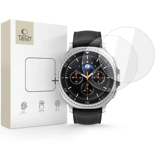 Szkło hartowane Tech-Protect Glass Fit+ do Samsung Galaxy Watch 8 Classic 46mm Clear [2 PACK]