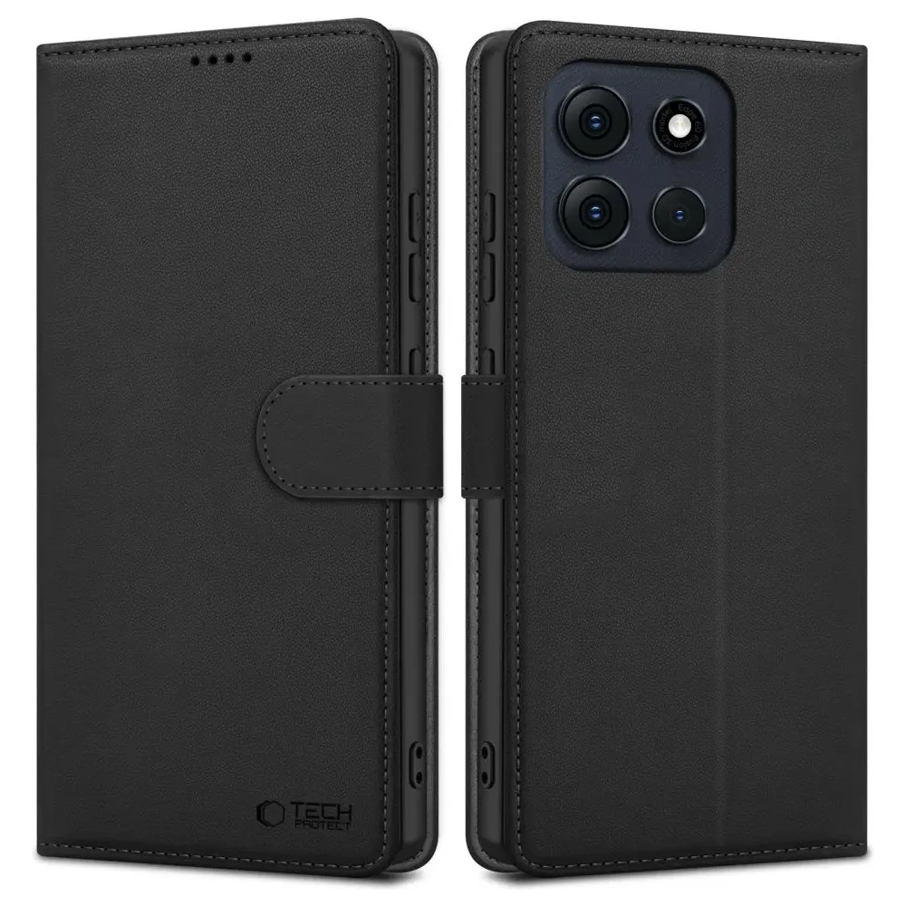 Etui z klapką Tech-Protect Wallet do Motorola Moto G86 5G Black