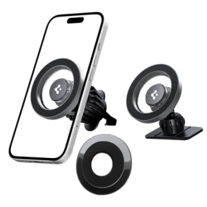 Spigen MFT13 Magnetic MagSafe Dashboard & Vent Car Mount Silver