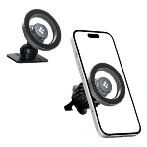 Spigen MFT13 Magnetic MagSafe Dashboard & Vent Car Mount Silver