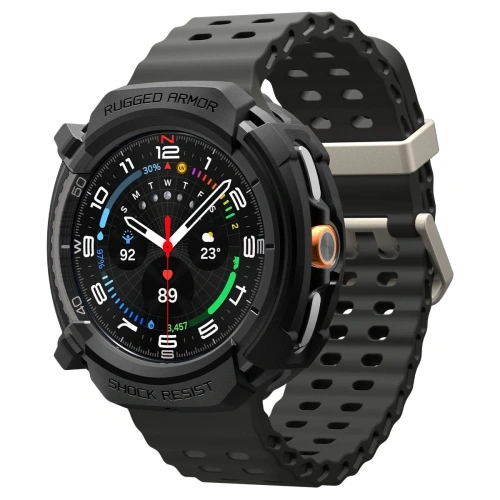 Etui Spigen Rugged Armor do Samsung Galaxy Watch 8 Classic 46mm Matte Black
