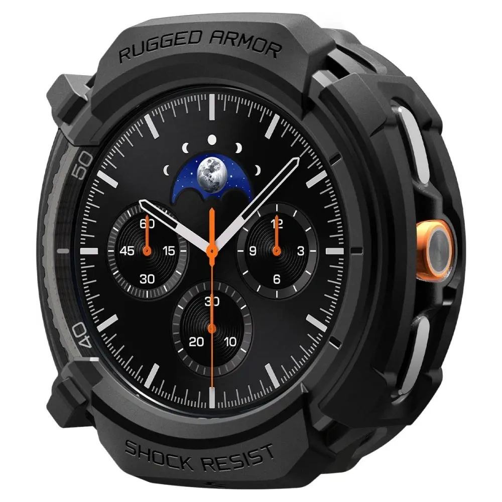 Etui Spigen Rugged Armor do Samsung Galaxy Watch 8 Classic 46mm Matte Black