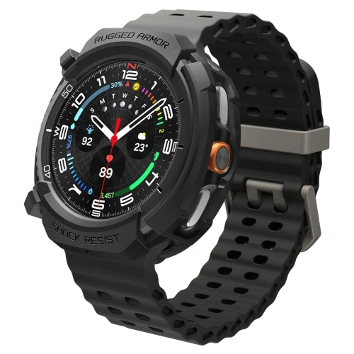 Etui Spigen Rugged Armor do Samsung Galaxy Watch 8 Classic 46mm Matte Black