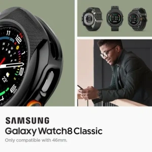 Etui Spigen Liquid Air Samsung Galaxy Watch 8 Classic (46 Mm) Matte Black