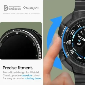 Etui Spigen Liquid Air Samsung Galaxy Watch 8 Classic (46 Mm) Matte Black