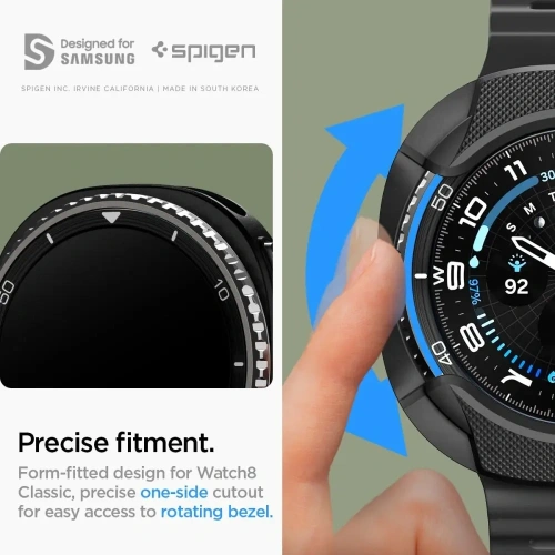 Etui Spigen Liquid Air do Samsung Galaxy Watch 8 Classic 46mm Matte Black