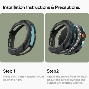 Etui Spigen Liquid Air Samsung Galaxy Watch 8 Classic (46 Mm) Matte Black
