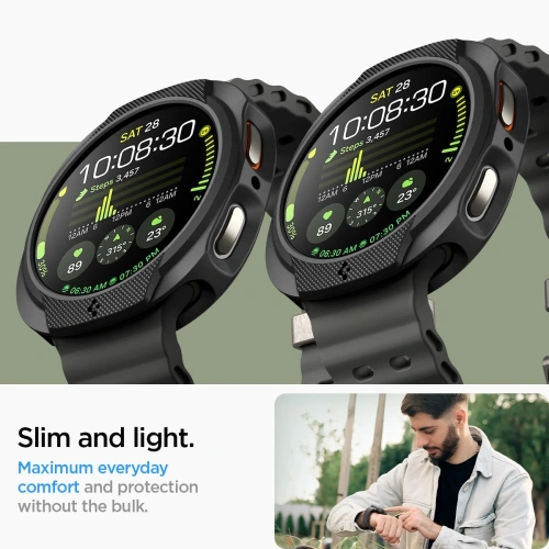 Etui Spigen Liquid Air do Samsung Galaxy Watch 8 44mm Matte Black