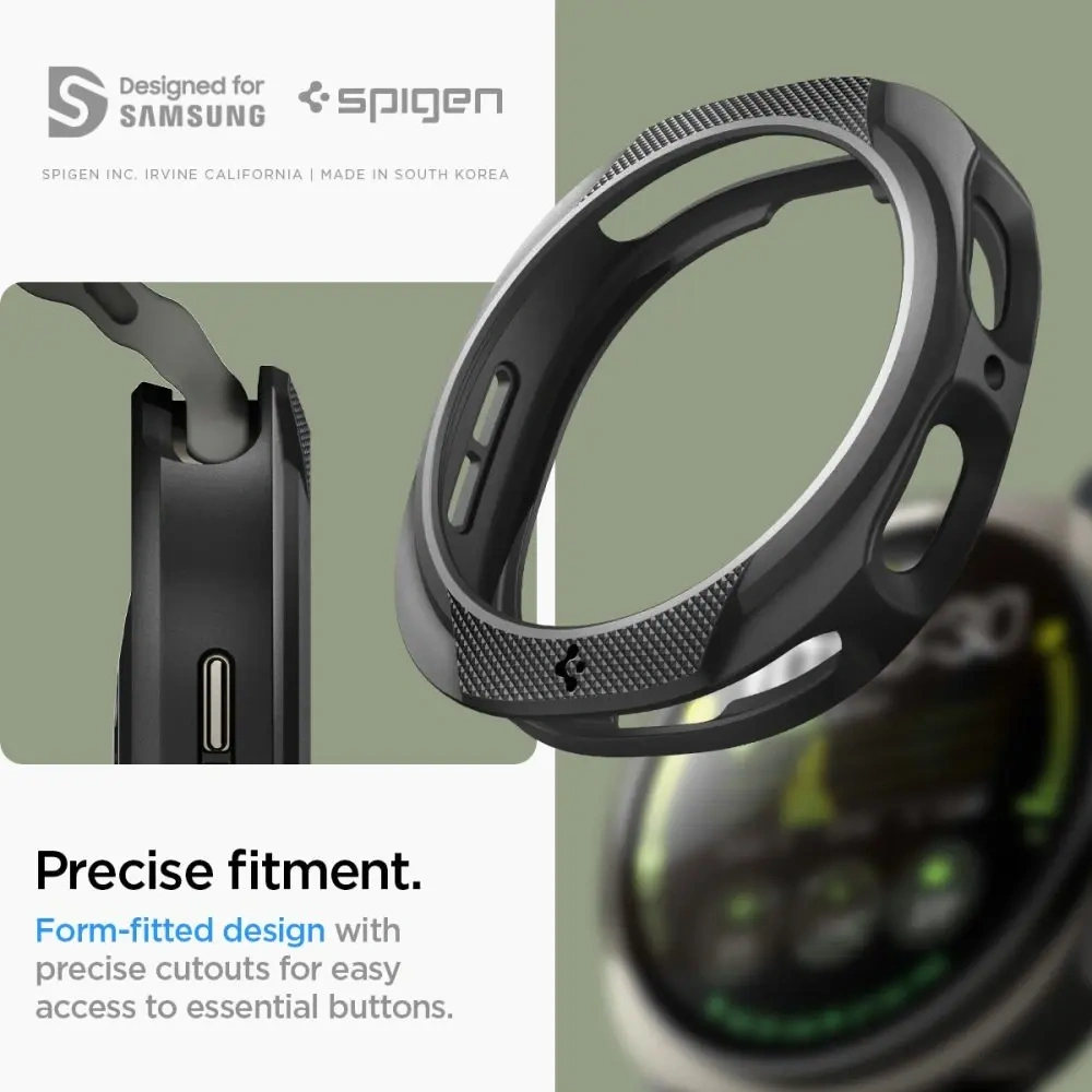Etui Spigen Liquid Air do Samsung Galaxy Watch 8 44mm Matte Black