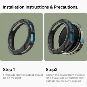 Etui Spigen Liquid Air Samsung Galaxy Watch 8 (44 Mm) Matte Black