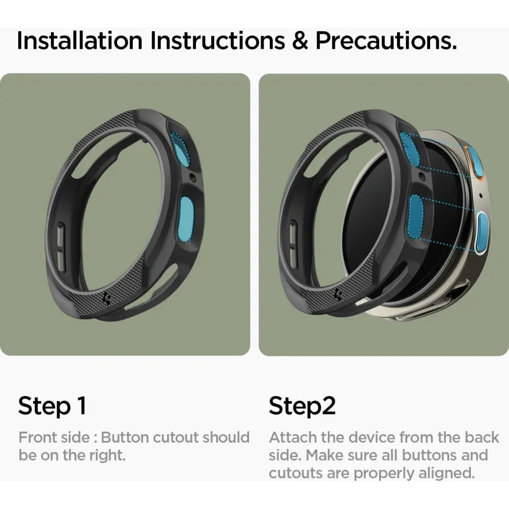 Etui Spigen Liquid Air do Samsung Galaxy Watch 8 44mm Matte Black