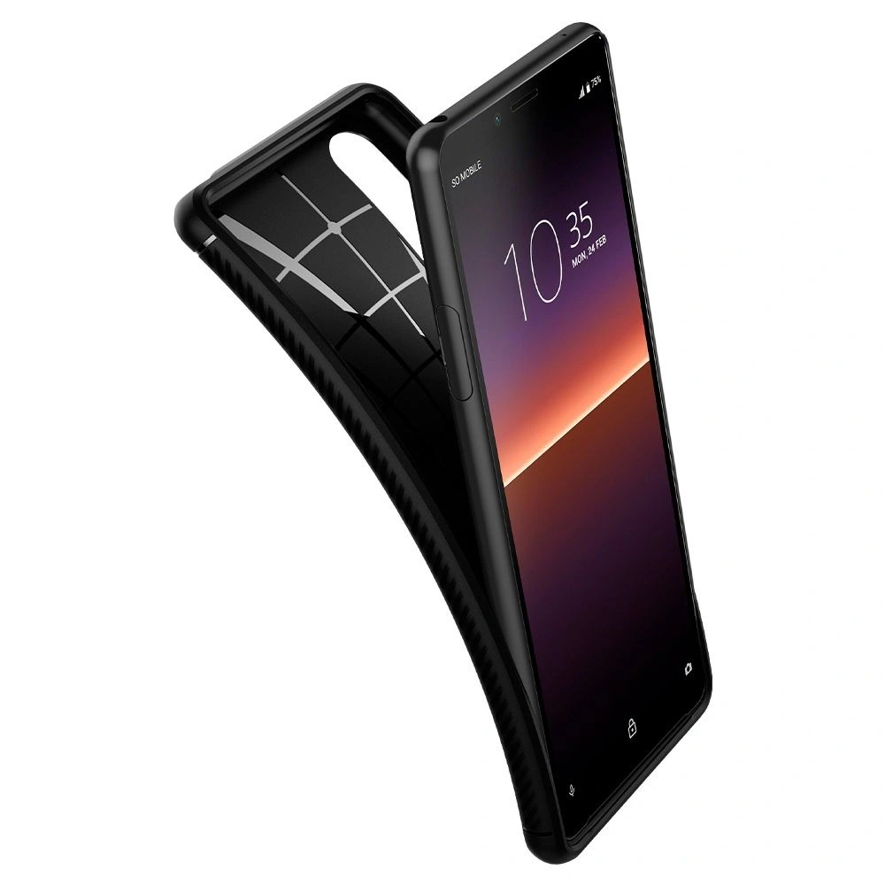 Hurtownia GSM - Etui Spigen Rugged Armor Sony Xperia 10 II Matná Černá - SPN1170BLK - {ean13} - Hurt
