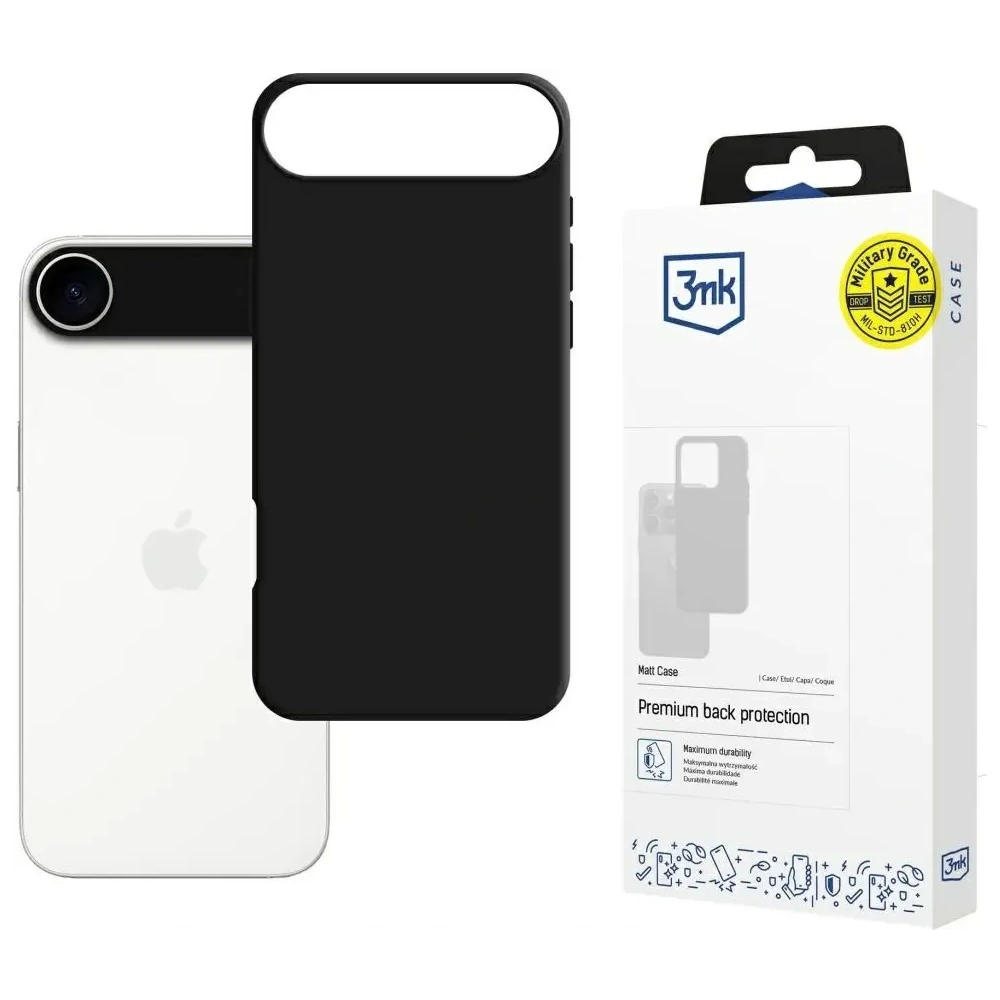 Etui 3MK Matt Case do Apple iPhone 17 Air czarny