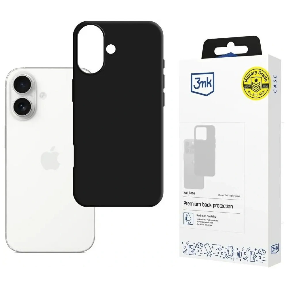 Etui 3MK Matt Case do Apple iPhone 17 czarny