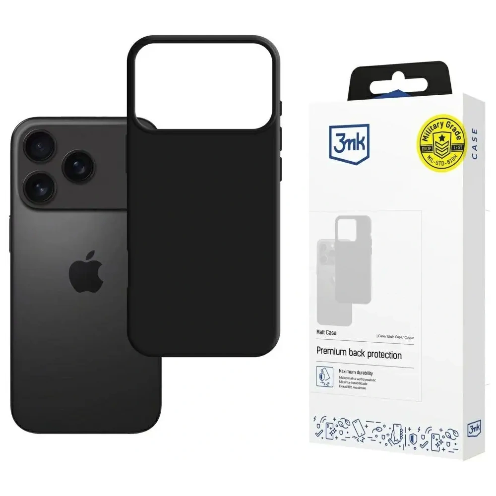 Etui 3MK Matt Case do Apple iPhone 17 Pro Max czarny
