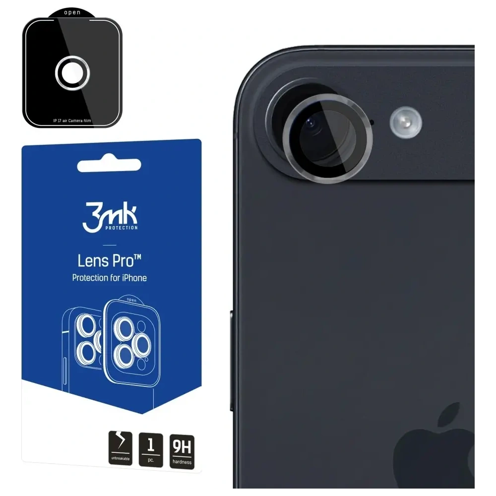 Szkło hybrydowe na obiektyw aparatu 3MK Lens Protection Pro do Apple iPhone 17 Air przezroczysty