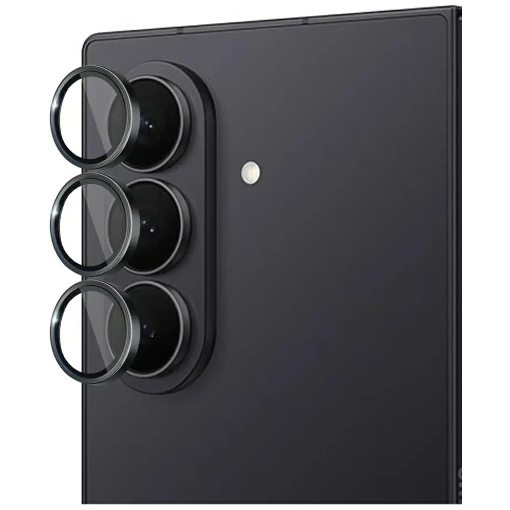 Szkło hybrydowe na obiektyw aparatu 3MK Lens Protection Pro do Samsung Galaxy Z Fold7 czarny