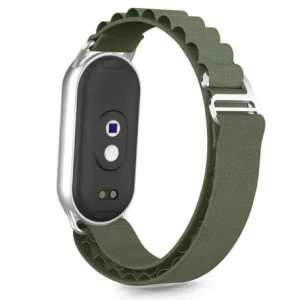Tech-Protect Nylon Pro Xiaomi Smart Band 8 / 9 / 10 / NFC Haditengerészeti Zöld