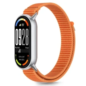 Tech-Protect Nylon Csík Xiaomi Smart Band 8 / 9 / 10 / NFC Narancs/szürke